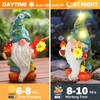 JJALIGHTS Solar Garden Figures Windmill Elf