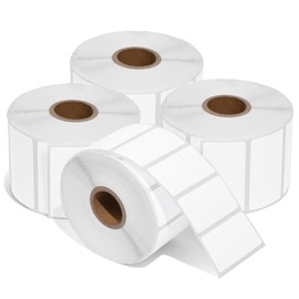 Spartan Industrial - 2.25" X 1.25" Direct Thermal Labels for Barcodes and Addresses - Compatitble with Rollo, Zebra, and Other Desktop Printers (4 Rolls, 1000/Roll)