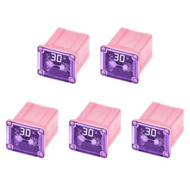 5 Pack Automotive Low Profile Mini Jcase Fuse 30 Amp Fuse Assortment Compatible for Trucks, Cars and SUVs