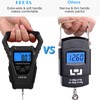 HEETA Waterproof Fish Scale Digital with Backlit LCD Display, 110lb/50kg