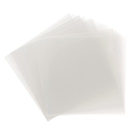 Samsill 25 Pack 12x12 .007 Clear Craft Plastic Sheets Compatible with Cricut, Stencils, Cards, Journals, Crafts, 3D Embellishments, Acetate Sheets for Crafts, Plastic Sheet .007"