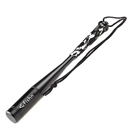 FISHN Robust aluminium fish bat - bat for killing fish - length: 25 cm. Weight: 115 g, non-slip handle - handy and practical, incl. a hand strap, black