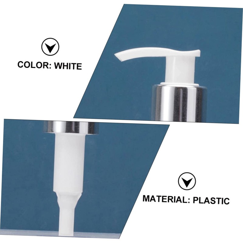 IWOWHERO 3pcs White Lotion Pump Bottles Refillable Travel Containers for
