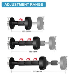 SOLIPECT 4PC Black Headboard Stoppers for Wall，Adjustable Bed Frame Anti-Shake Tool, Stop Headboard Movement, Protect The Wall from Banging(30-112mm)
