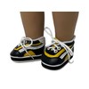 Doll Clothes Superstore Black Athletic Shoes Fits 18 Inch Girl