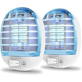 Bug Zapper Indoor, Electronic Fly Trap Insect Killer, Mosquitoes Killer Mosquito Zapper with Blue Lights for Living Room, Home, Kitchen, Bedroom, Baby Room