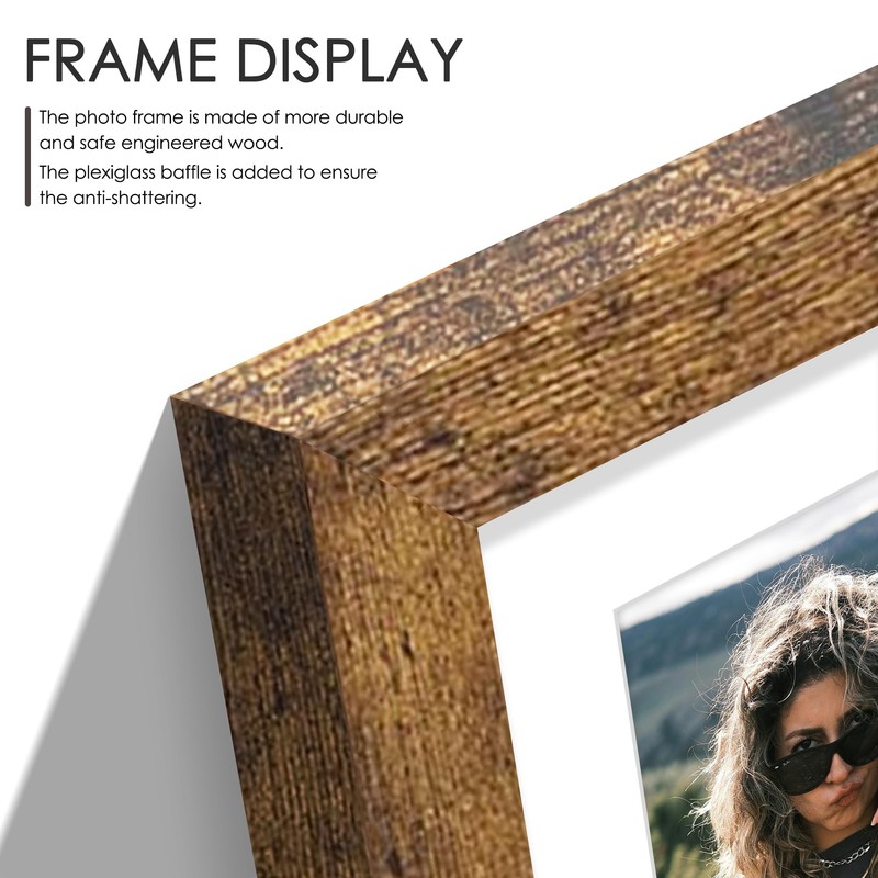 DUENPY 8x10 Double Picture Frame For Displaying Double 4x6 Picture