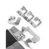 3 Pcs Adjustable Rolled Hem Foot (1 Inch, 1/2 Inch,
