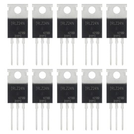 ALLECIN IRLZ24N IRLZ24 MOSFET Transistors 55V 18A IRLZ24NPBF N-Channel Mosfets Transistor 55 Volt 18 Amp TO-220 (Pack of 10pcs)