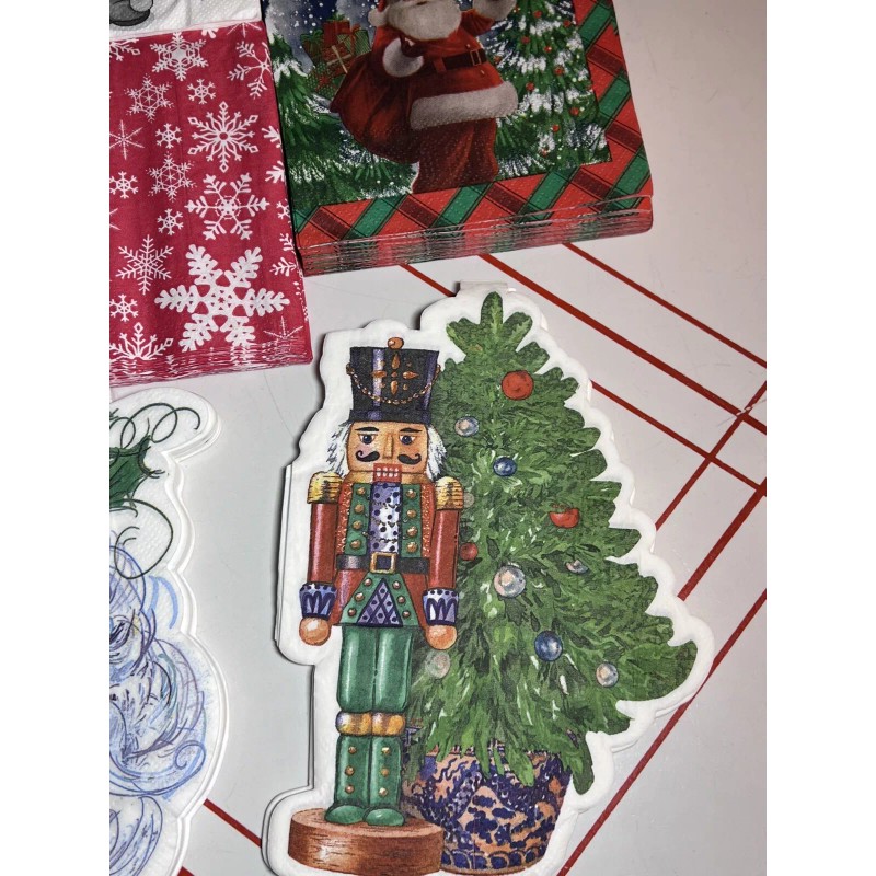 Unbranded Paper Napkins For Decoupage Crafting LOT Of 11 Christmas