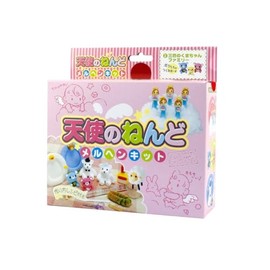 CEC Paper Clay Angel Fairy Tale Kit (Angel Nendor/Clay Magic/Instruction Manual/Storage Bag) 3 Kuma Chan Family