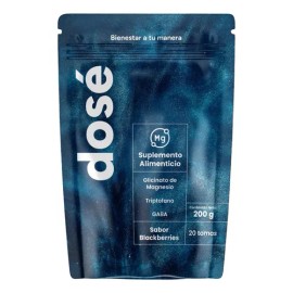 Dose Suplementos Glicinato De Magnesio Y Colageno 40serv Sabor Blackberries
