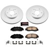 Power Stop CRK1041 Coated Brake Rotor & Ceramic Brake Pads-