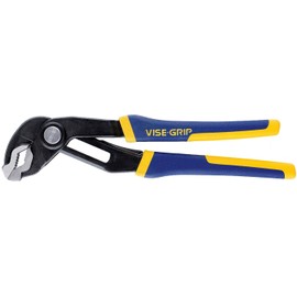 IRWIN VISE-GRIP Tools GrooveLock Pliers, V Jaw, 6-inch (4935351), Black, Blue Yellow, Silver, 6"