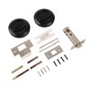 Stainless Steel 304 Black Round Recessed Door Lock, Hidden Recessed
