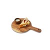 Lakdi Baaz | Small Round Wooden Serving Board for Charcuterie,
