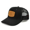 Weber #Werkeholics Baseball Cap, 5-Panel Mesh, Black with Leather Patch,