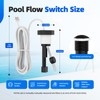 Hoodutric Upgraded GLX-FLO-RP Pool Flow Switch Assembly for Hayward Goldline