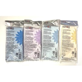 Relax 4 Exfoliating Back Scrubber Bath Wash Cloth Long Mesh Sponge Body Brush 14x7 in.