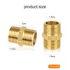 2 Pieces Double Connectors 1/2 Inch, Brass Male Thread, Double