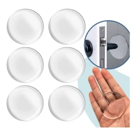 Veraly Protector De Pared Puerta Tope Fija Puertas Silicona 6 Pzs