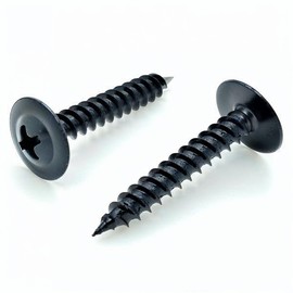 BCP Fasteners 500 Qty #8 x 1 Black Phillips Modified Truss Head Wood Screws (BCP1109)