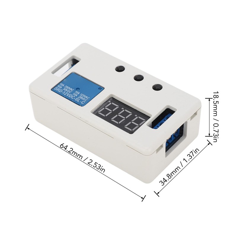 DC 12V Timer Relay 4 Mode Adjustable Digital Delay Relay