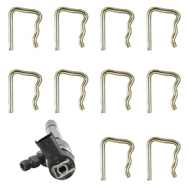 10pcs Common Rail Injector Leak Off Retaining Clips, Fuel Leak Off Pipe Clips Injector Leak Seal Clamp for Ford Peugeot Citroen Renault VW Volkswagen Jaguar Car Fuel Pipe Kit