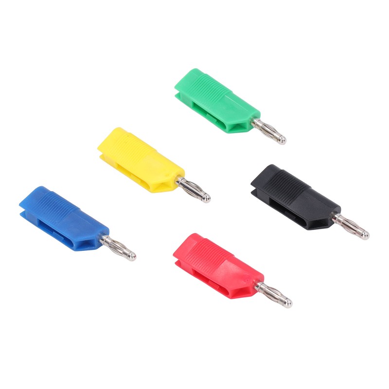 10PCS 4mm Banana Plugs Brass Nickel Plated Connectors Speaker Cable