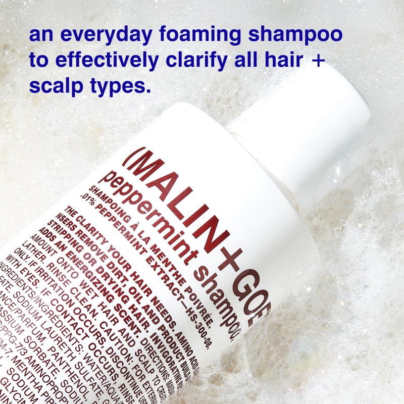 MALIN+GOETZ Shampoo Clarifying Peppermint | Daily Cleanser with Amino Acids