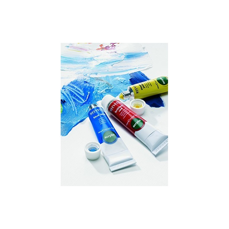Reeves Acrylic Colour Tube Set, 10 ml - 24 Pack