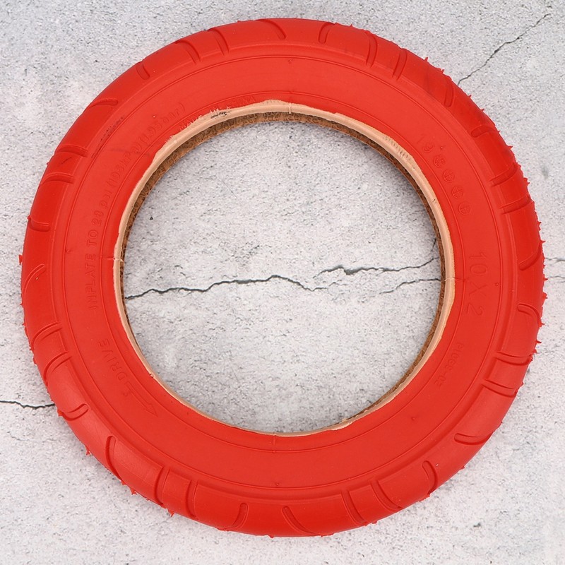 10x2 Red Inflatable Outer Tyre Rubber Tire Replace for Xiaomi