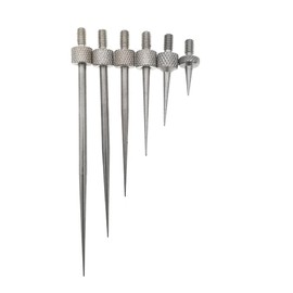 SUXING Needle Measuring Inserts for Dial Indicators, Measuring Insert Rounded Steel R 0.15 mm, Pin Length 7/13/22/30/40/50 mm, Thread M2.5