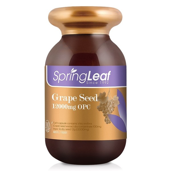 Spring Leaf Grape Seed 12000mg OPC Cap X 180