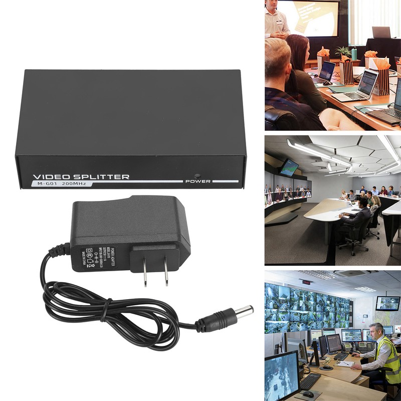VGA Splitter 2 Port 1920X1440 200MHz 1 in 2 Out