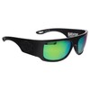 Floating Fletcher Polarized Sunglass (Shiny Black w Green Mirror Polarized