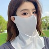 XZSXSL 2Pcs UPF 50+ Ice Silk Face Mask with Neck