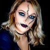 Konsait Halloween Stitches Tattoos, Horror Wound Fake Stitches Tattoo, Doll