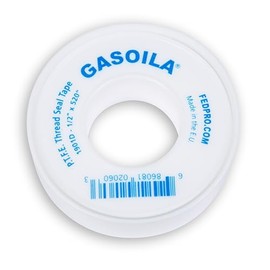 Gasoila - Cinta de sellado de rosca PTFE de grado profesional, 1/2 pulgada x 520 pulgadas, cinta de rosca de baja densidad para fontanería y tuberías de agua, sello a prueba de fugas, no tóxico