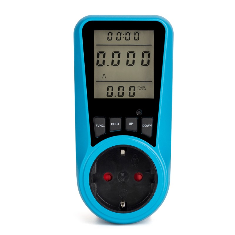 LCD Display Electricity Usage Power Meter Socket Energy Watt Volt