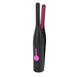 LICAEVEY Pencil Flat Iron, PTC Fast Heating Cordless Hair Straightener with Ultra Thin Plates for Short Hair Bangs Pixie Cuts (Black)