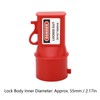 Socket Lockout Device Waterproof PP 55mm ID Pin and Sleeve