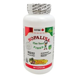 Nopalina Fibra Natural Con Semilla De Lino 120 Cápsulas