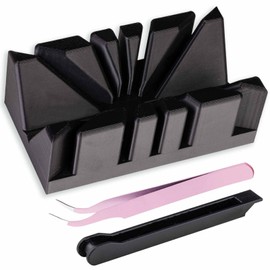Stained Glass Multi Angle Soldering Jig Tool and Stained Glass Hand Foiler Tweezer, 30°,60°,90°,120°,150°,180°