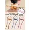 [cmy select] ネックマッサージャー 肩こり 首 ツボ押し マッサージ 健康グッズ 揉みほぐし (neckmassager-orange)