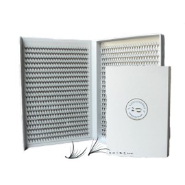 Kimeyelashes 1000 fans 7D 0.05 Wispy Premade fans Mixed Lengths 9-16mm Volume loose Lashes C D Curl Handmade Fan eyelash extensions Kimeyelashes promade fan Double Spikes (Curl C, 7D - 0.05 - FishTail 1000f)