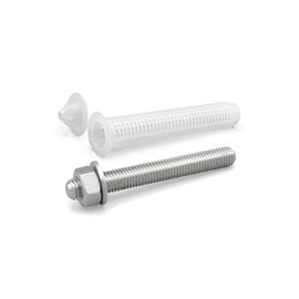 NOLDAR Threaded Rod with Nut and Washer for Chemical Anchoring. Sieve Sleeves Diameter 15 x 85 mm Including Anchor Rods Stainless Steel (A2 / AISI 304). Heavy Duty Anchors. Heavy Duty Dowels (M8 x 110