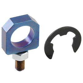 Bevinsee Turbo Variable Flow Actuator Eye Bolt Nut VGT Rod End Link Compatible with Acura RDX Grade 8 K23A1 2007-2012 with 2300DO-VT.T Engine Titanium alloy Blue Burnt