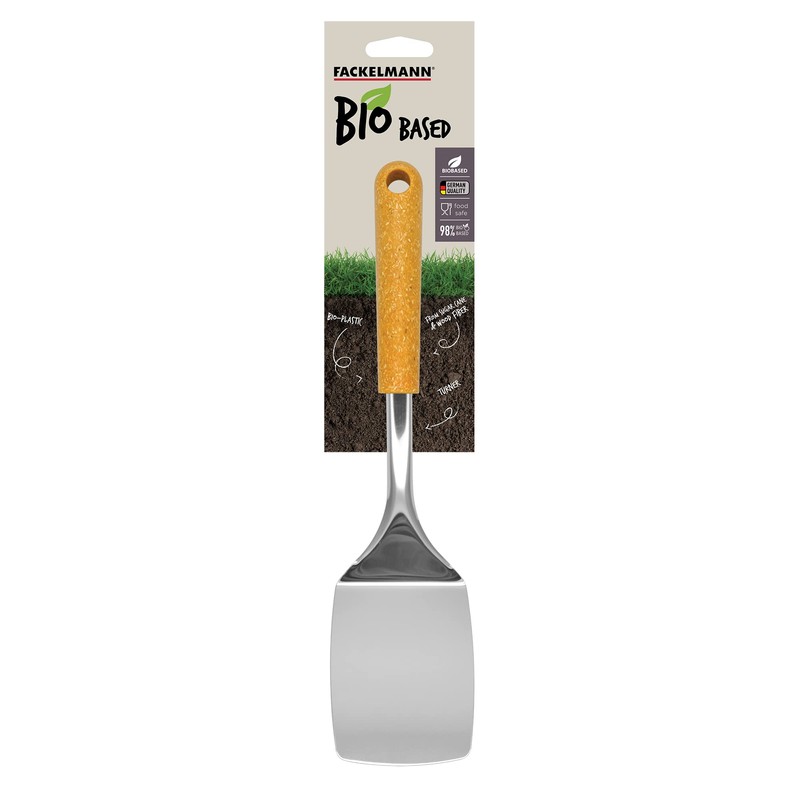 Fackelmann BIO Solid Turner, Spatula, Stainless Steel Function Head With