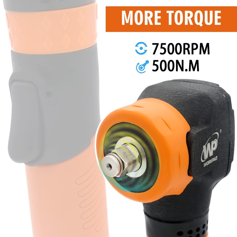 1/2 inch Air Angle Impact Wrench,WORKPAD 370 FT-LB 9.78cm Long